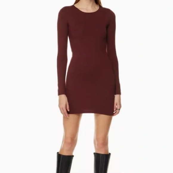 Babaton Contour Maroon Dress - Picture 1 of 3